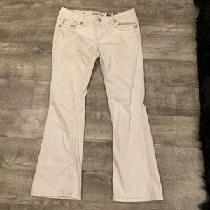 Miss Me white boot cut jeans